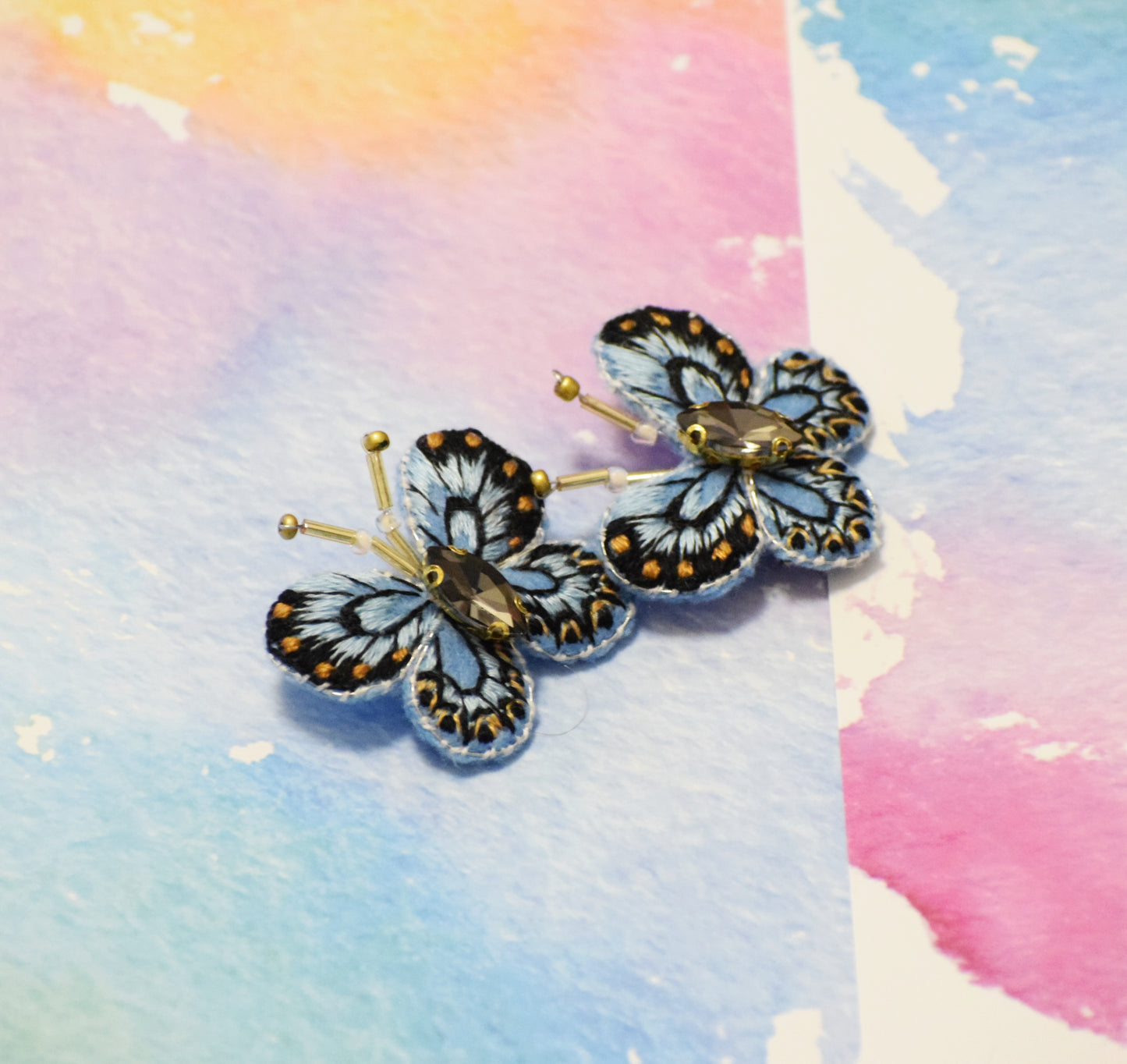 Broșă "Blue Butterfly"
