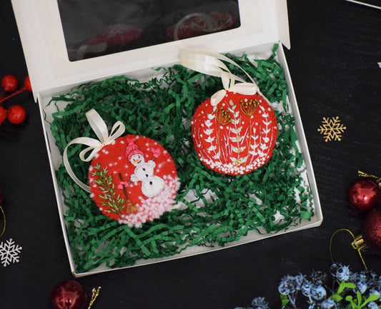 Ornamente brad "Ninsoare de decembrie"
